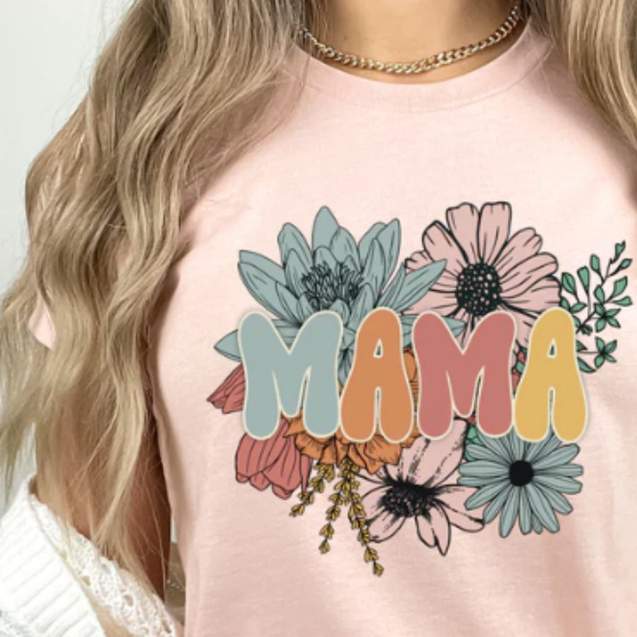 Mama floral tee