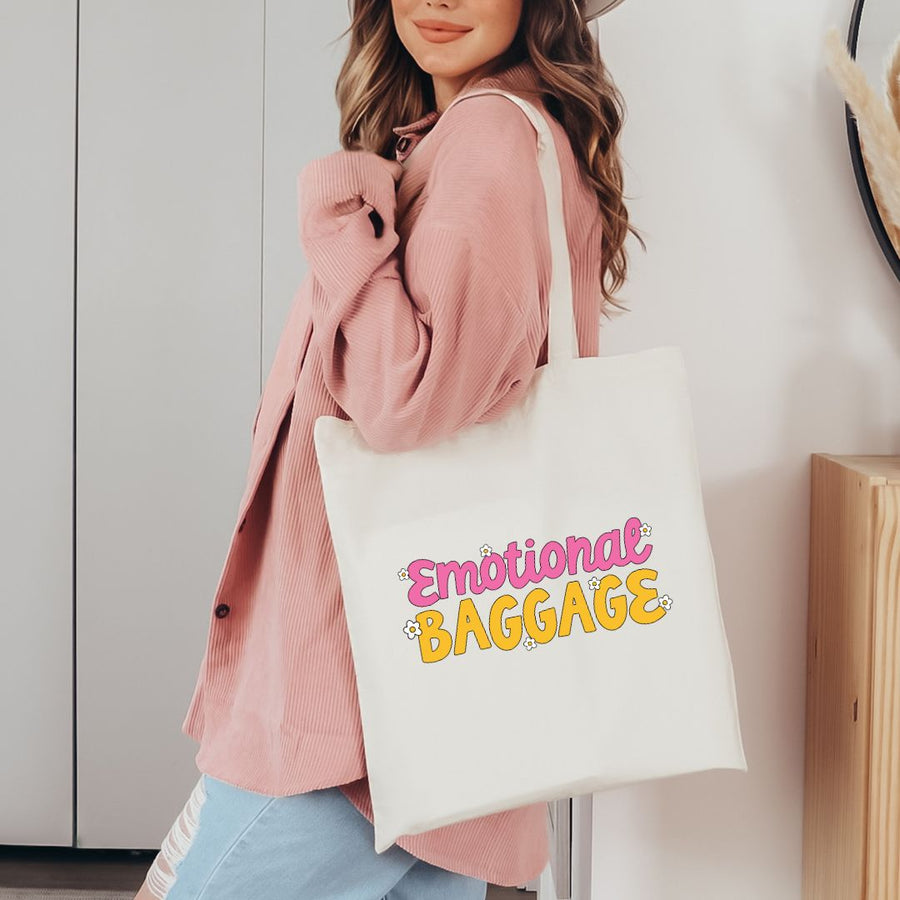 Emotional baggage tote bag