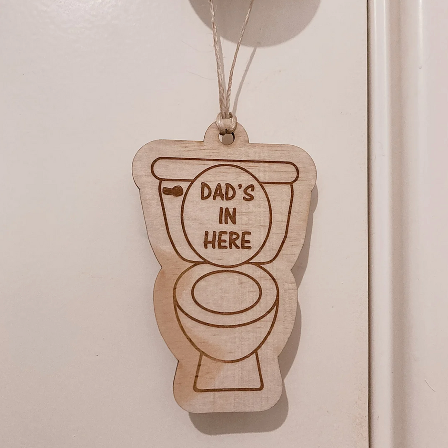 Dad bathroom sign