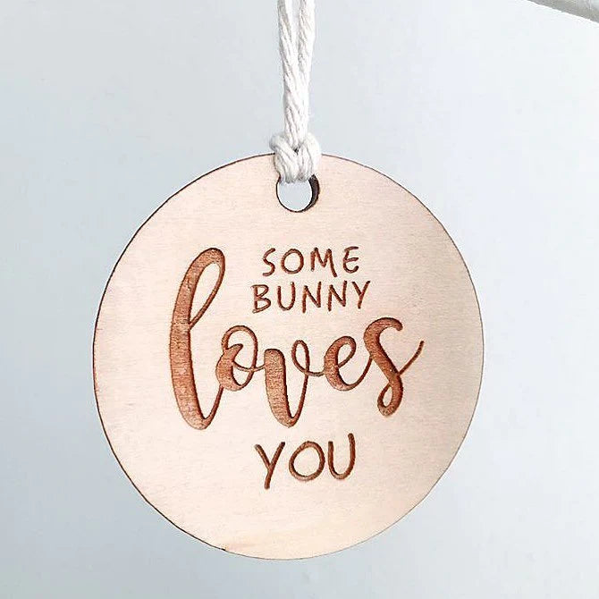 Some bunny loves you gift tag